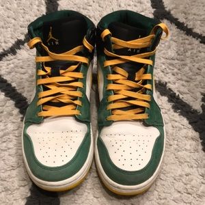 Air Jordan 1 Gorge Green/Sonic Yellow